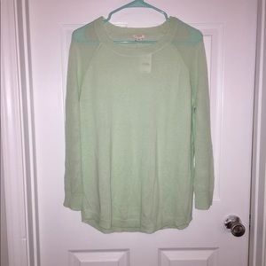 J. Crew Mint Green Lightweight Sweater NWT